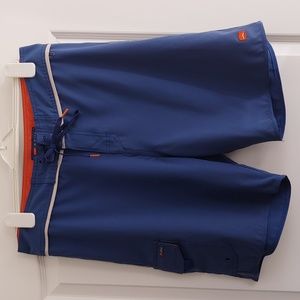 Cova mens surf shorts, slate blue, sz 34
